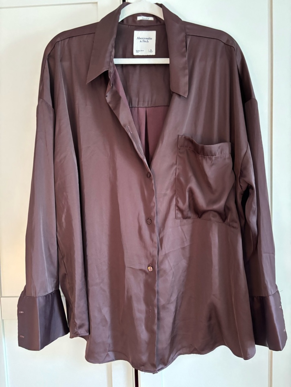 Abercrombie & Fitch Button-Up Shirt Brown